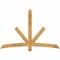 Ekena Millwork Alberta Rough Sawn Timber Gable Bracket, Western Red Cedar, 72"W x 48"H x 4"D x 4"F, 16/12 Pitch GBW072X48X0404ALB00RWR - alternate 1